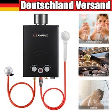 CAMPLUX Gasdurchlauferhitzer LPG 6L 37mbar Tankless Instant Boiler Campingdusche