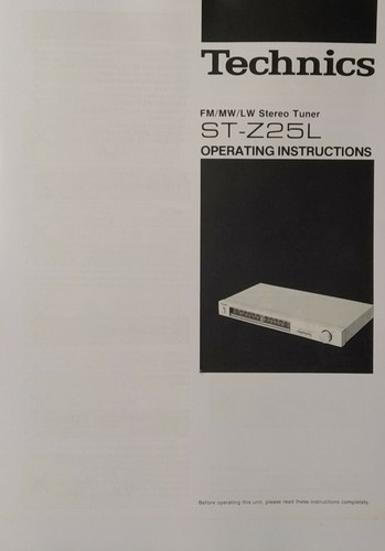 Technics z25l ukw - st-z25l,