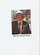 Bernd Kaczmarek - Autogrammkarte, Original Signiert, Topzustand..Musik