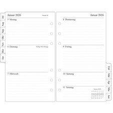 Wochenplaner Einlage Personal