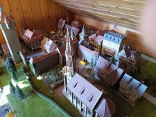 Faller H0 Fachwerkhäuser Stadtmauer