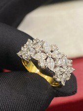 Pave 2,18 Cts Marquise Runde