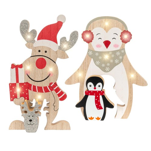 Holzfigur weihnachten led - weihnachten,