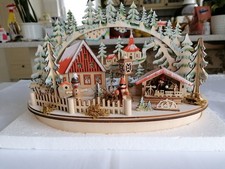 Schwibbogen Weihnachtsmarktszene
