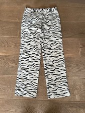PENN & INK Holland Mode Luxus Damen Zebra Hose Gr. 38 40 M L