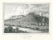 Hamburg Altmannshöhe Original Lithografie Spiro 1840