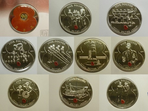 Poppy coin covers - poppy,