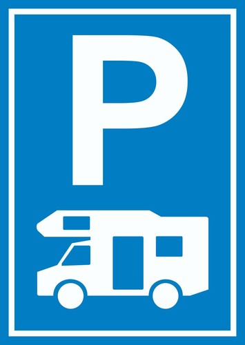 Wohnmobil parkplatz schild - wohnmobil,