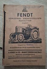 Fendt Schlepper Dieselross F12 GH Ersatzteilliste