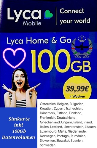 Lyca mobil prepaid - sim, karte