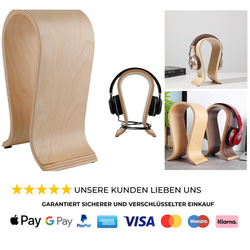 Kopfhörerhalter holz - kopfhörerhalter,