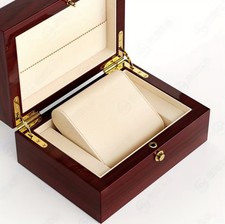 Edle Uhrenbox Rund Holz