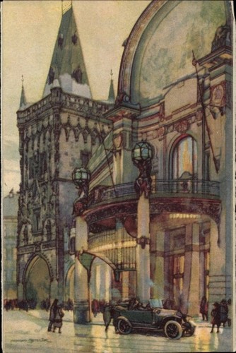 Künstler praha prag - ak,