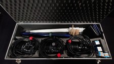 Sachtler Lichtkoffer - 3 X Reporter 300H - Mit Ersatzbrenner für 110V.