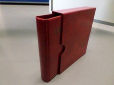 Briefmarken - kleiner Schnellhefter - Ordner - Grönland - rot - Einlageblätter