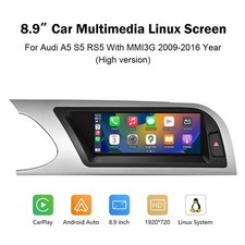 For Audi A5 B8 S5 MMI3G 8.9'