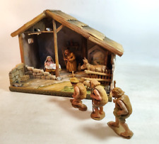 schöne Lindenholz Schnitzerei Erzgebirge Maria Joseph Christuskind Krippe