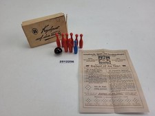 Tisch-Kegelspiel „Kegelsport auf dem Tische“ Kegel Kugel Holz Bakelit #2512256