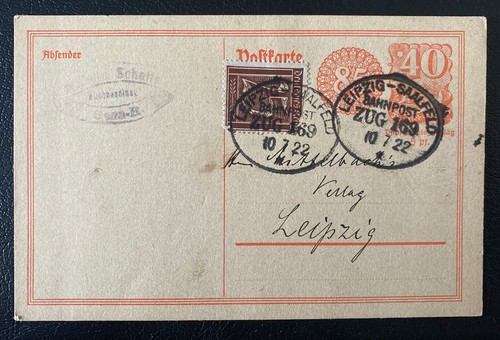 Ganzsache bahnpoststempel - ganzsache,