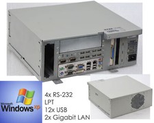 INDUSTRIE COMPUTER 4x RS-232 LPT PARALLEL 12x USB 2GB RAM DFI WINDOWS XP PRO #2