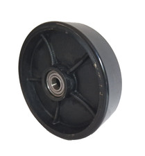 Ø 200 x 50 mm Hubwagen Schwerlastrad Vollgummi Guss-Stahlfelge Rillenkugellager