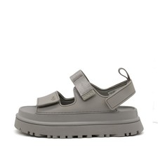 UGG Damen Sandalen Grau Leder