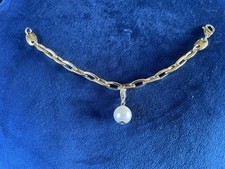 Energetix Magnetschmuck Armband 944 L vergoldet Charm Perle 1323 Set