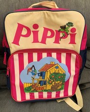 Vintage RAR PIPPI LANGSTRUMPF Rucksack Tasche ASTRID LINDGREN Ingrid Vang Nyman