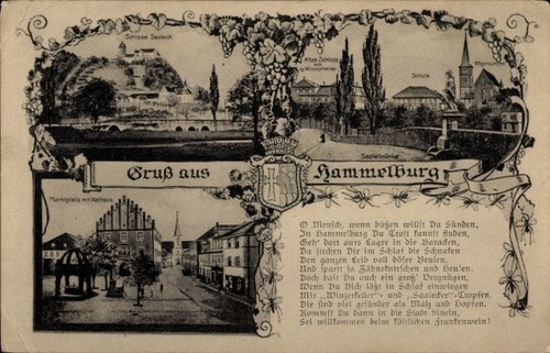 Hammelburg unterfranken - ak,