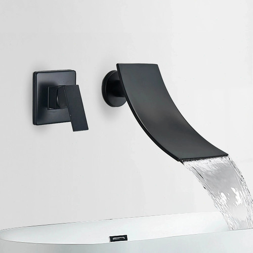 Schwarz wasserhahn wasserfall - schwarz,
