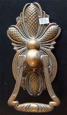 antiker Messinggriff für Türklingel, Jugendstil