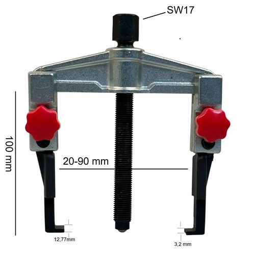 Parallelabzieher armig - parallelabzieher, 2-armig