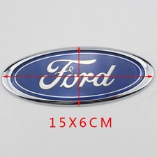 150MM x 60MM FORD BADGE OVAL BLUE/CHROME EMBLEM FRONT REAR FOCUS MONDEO TRANSIT