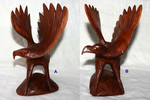 Holz adler vogel figur - holz,