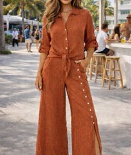 Made In Italy Puro Lino Button