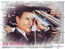 Larry Hagman--i22 - -Druck auf Postkarte ohne Autogramm