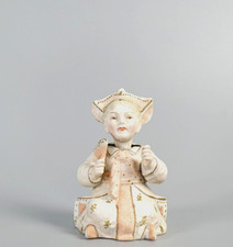 Asiatische Wackelpagode um 1900 Porzellan handbemalt Antik Wackelfigur