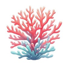 Rainbow coral colorful - coral,