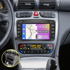 Autoradio Für Mercedes C/CLK/G Klasse W203 W209 Vito Carplay Android 15 GPS 64GB