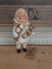 Christbaumschmuck  Weihnachten Antik alt Wattepuppe  Nostalgie  Winterkind