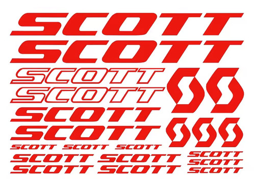 Scott sticker aufkleberset - sticker,