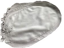 TISCHSETS 6 Stück weiß Silber