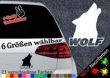 Wolf Aufkleber -6 Größen 21