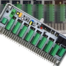 Regelklemmleiste 8 Zonen 230V Fußbodenheizung  Klemmleiste +Stellantriebssätze