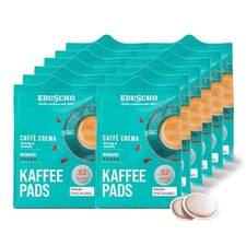 Eduscho Kaffeepads Vorratspack Maxi Packung, Caffè Crema, 384 Pads, 12 x 32 Pads