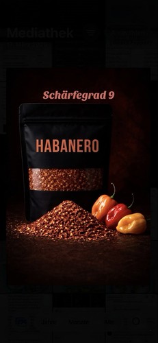 Habanero flocken - g, habanero-flocken