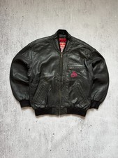 FC Bayern Lederjacke FCB Schwarz Rot Original 50 M Jacke Vintage Retro Y2K Style