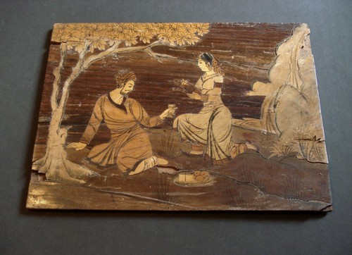 Antikes intarsia miniatur - miniatur, aus
