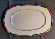 HW Design bunter Rand_ Vorlegeteller 31 x 21,6 cm