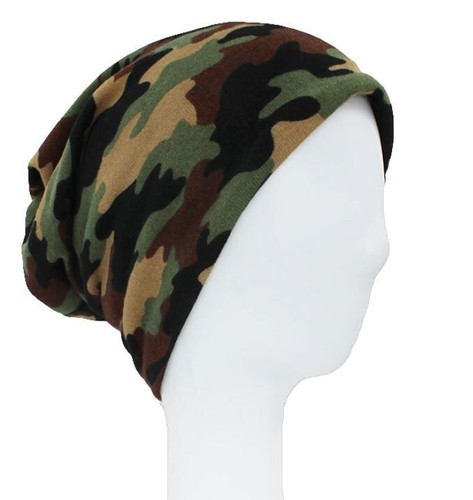 Beanie camouflage offen - beanie, schal